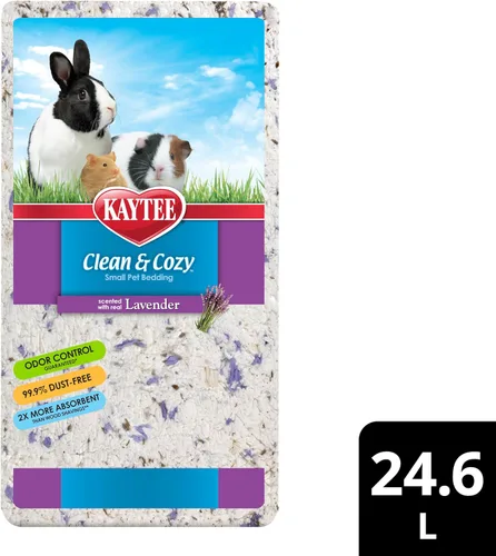 Vista 10 de Kaytee Lecho de papel Clean & Cozy con lavanda, hecho para animales pequeños, 24,6 litros