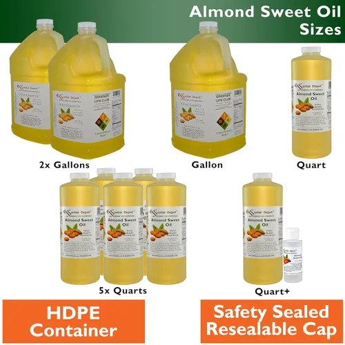 Vista 5 de Aceite de almendra dulce, 1 cuarto de galón