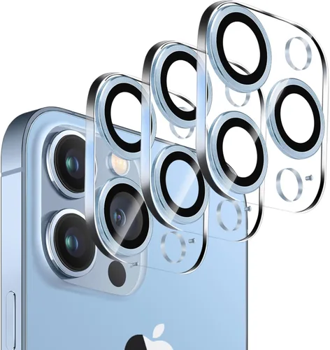 Vista 19 de Dengduoduo Paquete de 3 protectores de lente de cámara para iPhone 13 de 6.1" y iPhone 13 Mini de 5.4", vidrio templado, Ultra HD, dureza 9H
