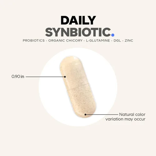 Vista 8 de Codeage Suplemento sinbiótico diario – Prebióticos, probióticos Lactobacillus y bifidobacterias, L-glutamina, L-Carnosina de zinc, DGL, probiótico