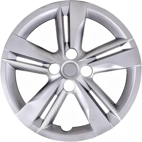 Vista 2 de Juego de 4 fundas de rueda de 16" con 5 radios DBL para Nissan Kicks S 2018-2023 - Plata