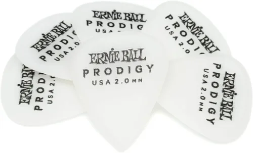 Vista 13 de Ernie Ball Prodigy Púas para guitarra, escudo grande, negro 1.5mm, paquete de 6 (P09332)