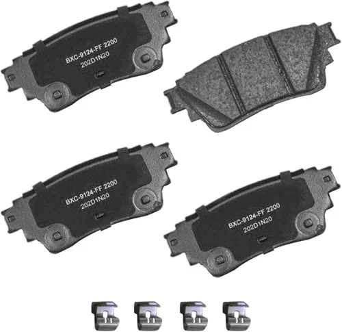 Vista 157 de Pastillas de freno traseras cerámicas Bendix Premium SBC1337 para Cadillac CTS 2014-2008, SRX 2016-2010, Chevrolet Camaro 2015-2010, Saab 9-4X 2011
