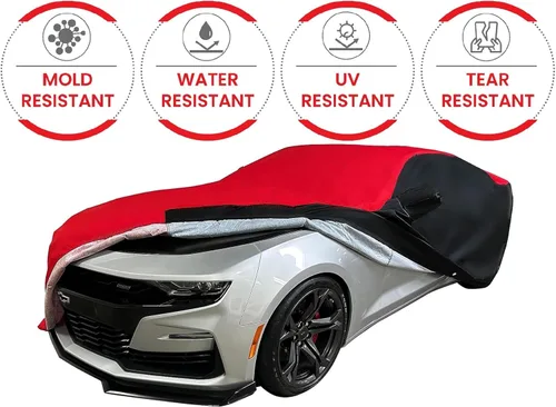 Vista 3 de Camaro Ultraguard Plus 2010-2023 - Funda para automóvil, protección para interiores y exteriores, resistente al agua, 300 denier, ajuste Negro