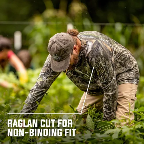 Vista 5 de Mossy Oak mens Camo Hunting Shirts for Men Long Sleeve