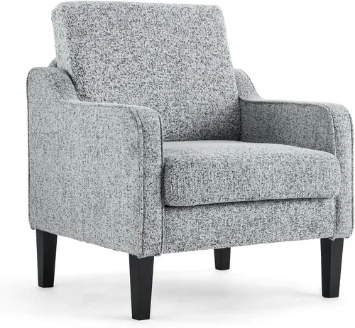 Vista 33 de VINGLI Juego de 2 sillas decorativas para sala de estar, sillas de lectura marrón claro para dormitorio, silla con brazo recogido, sillas