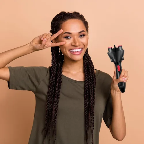 Vista 7 de 2 piezas de máquina eléctrica automática para trenzar el cabello, máquina eléctrica para trenzar el cabello, herramientas para trenzar el cabello