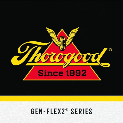 Vista 2 de Thorogood Gen-flex - Botas estilo militar con cierre zipper lateral, para hombre (8.0 pulgadas)