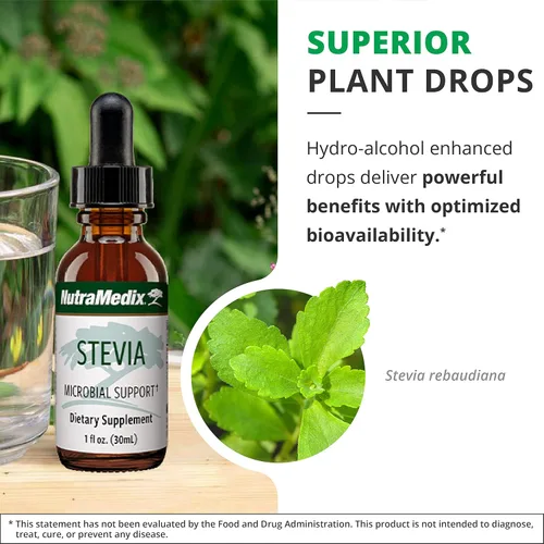 Vista 5 de Suplemento herbal de Stevia, 1 onza