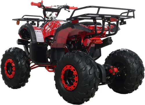 Vista 4 de Icebear Super Trooper - ATV infantil de 125 cc, color burdeos metálico/negro