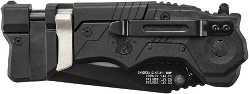 Vista 2 de Smith & Wesson 1st Response M.A.G.I.C Folding Knife with Glass Breaker, Glass-Filled Nylon Handle, 3.4" Blade, Stainless Steel, For Survival