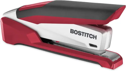 Vista 3 de PaperPro -Bostitch 1117 inPOWER - Engrapadora premium, capacidad para 28 hojas, color rojo y plateado