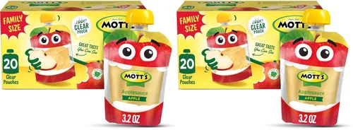 Vista 25 de Mott's Puré de manzana y canela, bolsas transparentes de 3.2 onzas, paquete de 20