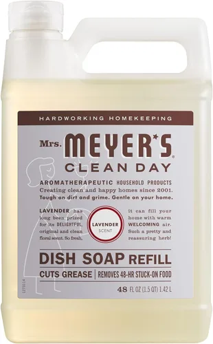 Vista 12 de MRS. MEYER'S CLEAN DAY - Repuesto de jabón líquido para platos, albahaca, 48 onzas líquidas