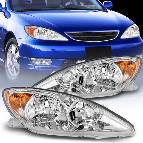 Vista 16 de Nilight Conjunto de faros delanteros compatible con Toyota Camry 2000 2001, lámpara de repuesto con carcasa negra y reflector ámbar para el lado