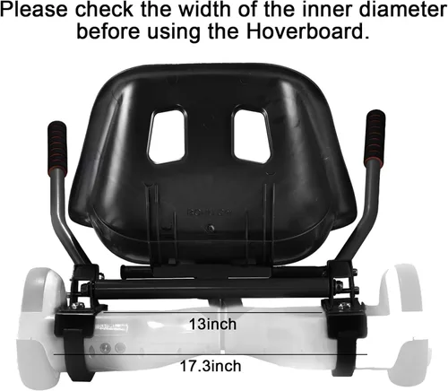 Vista 4 de Accesorio de asiento para aeropatineta para aeropatineta de 6.5 a 10 pulgadas, kit de conversión de buggy go kart, accesorio para scooter