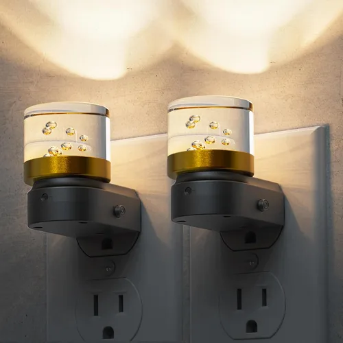 Vista 15 de L LOHAS LED Luz Nocturna, Luces Nocturnas Enchufables a la Pared con Cambio de 10 Colores RGB, Luz Nocturna Enchufable a la Pared, Sensor