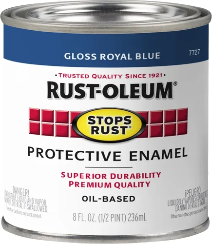 Vista 44 de Rust-Oleum 7770502-2PK - Pintura anti-óxido para aplicación con brocha, cuarto de galón, almendra brillante, (paquete de 2)