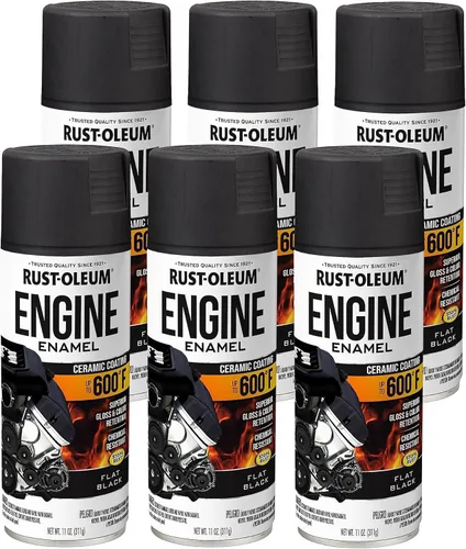Vista 37 de Rust-Oleum 366428-6PK - Pintura en aerosol de esmalte para motor, 11 onzas, aluminio, (paquete de 6)