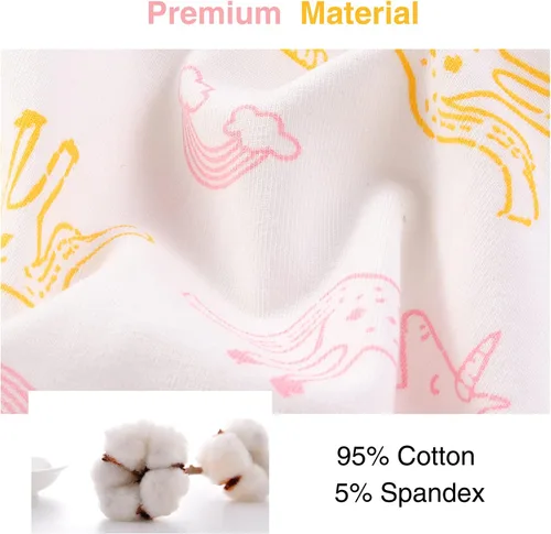 Vista 2 de BANGSAUR Vestido para niña, paquete de 2 camisetas de algodón suave, 3-10 años