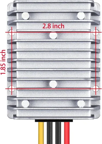 Vista 6 de Cllena - Convertidor reductor de voltaje de 24V CD baja a 12V 10A 120W, fuente de alimentación CD/CD de transformador buck, a prueba de agua
