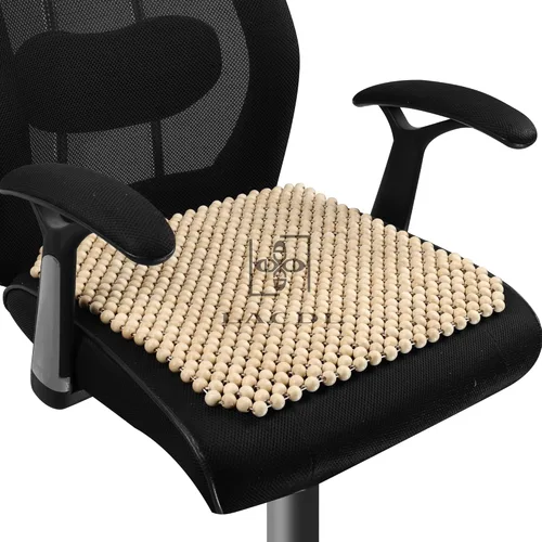Vista 2 de LACDL Fundas de asiento de automóvil con cuentas para automóviles, funda de asiento de cuentas de enfriamiento para camiones y SUV