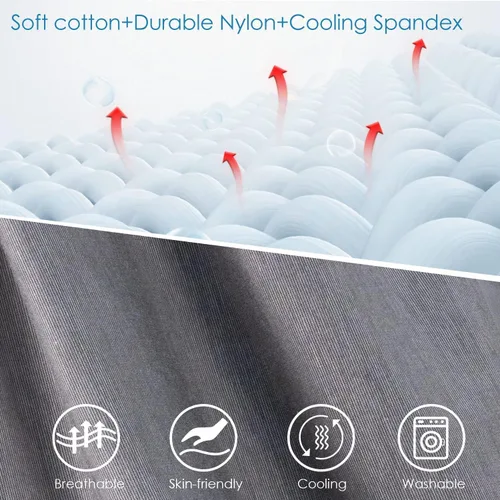 Vista 5 de QUEEN ROSE Almohada de embarazo, almohadas corporales en forma de E para soporte para dormir, almohada de maternidad de 60 pulgadas para mujeres