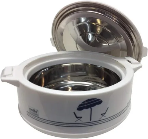 Cello Chef Deluxe Hot-Pot - Cazuela aislada de acero inoxidable, calentador/enfriador, 1.2 litros, color blanco