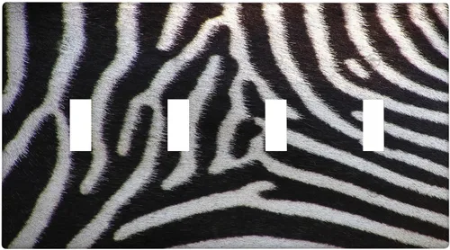 Vista 14 de Placa de interruptor de luz con estampado de leopardo de 1 banda, placa de pared basculante individual, placa decorativa eléctrica GFCI