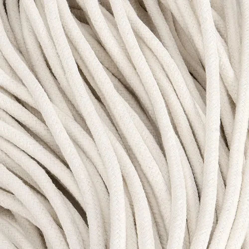 Vista 3 de JEUIHAU Cuerda de algodón de 328 pies de 1/4 de pulgada, cuerda blanca natural de 0.236 in para colgar ropa, manualidades, macramé, hacer cestas