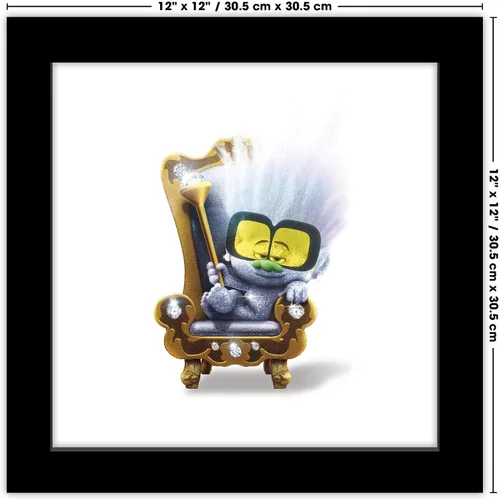 Vista 6 de Trends International Gallery Pops Trolls Band Together - Póster de pared con pequeños diamantes, 12.00 x 12.00 pulgadas, versión de marco negro