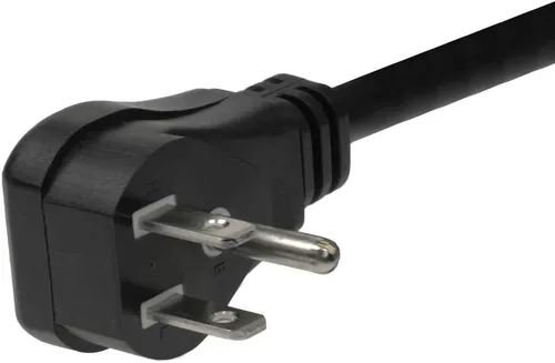 Vista 3 de SF Cable Cable de alimentación estándar NEMA 5-15P a C13 de 3 pies 18AWG en ángulo recto en ambos lados