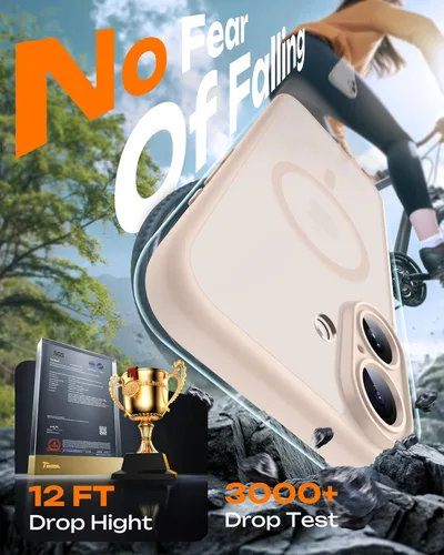 Vista 24 de TOCOL Funda para iPhone 11, compatible con Magsafe, protección completa de cámara, imanes integrados, protección contra caídas, funda translúcida