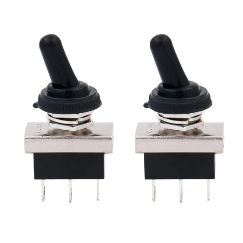 Vista 17 de Baomain, interruptor de conmutación SPST con apagado-encendido, 2 clavijas, 12 V 25 A con cubierta impermeable para auto