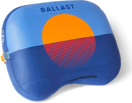 Vista 18 de Ballast Almohada de playa, cómoda, duradera y compacta, se mantiene en playas ventosas con bolsa de arena patentada, almohada inflable para playas