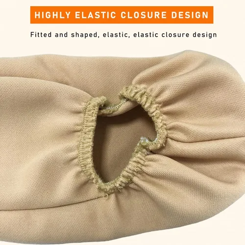 Vista 3 de Kewucn 2 piezas de fundas para apoyabrazos delanteros de coche, protectores de apoyabrazos de asiento de tela elástica, fundas universales