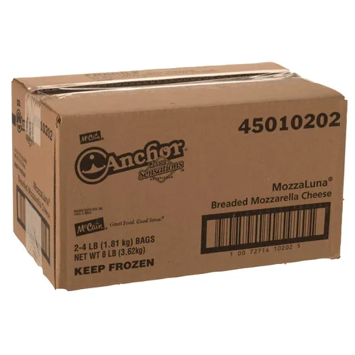 Vista 3 de McCain Queso mozzaluna empanizado Mozzarella - Aperitivo, 4 libras, 2 por caja.