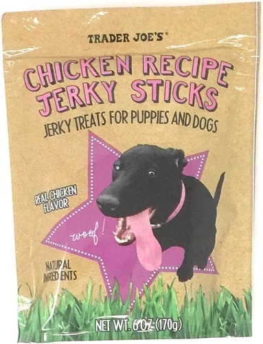 Trader Joe's - Palitos de carne seca de receta de pollo, 6 onzas, bolsa (paquete de 1)