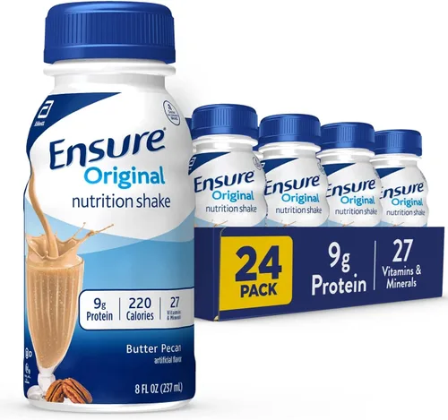Vista 10 de Ensure Original Latte de Café Nutritivo Batido Pequeño de Reemplazo de Comida Listo Para Beber 9g de Proteína, 27 Vitaminas y Minerales 8 fl