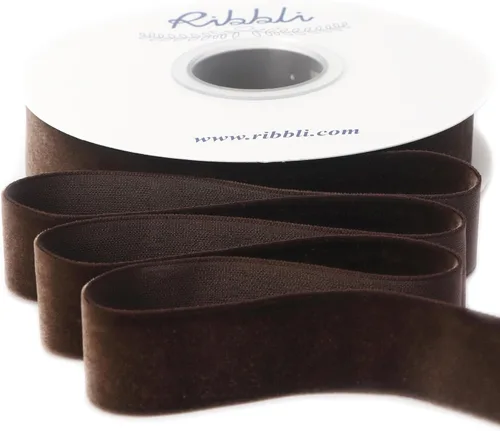 Vista 43 de Ribbli 4 rollos de cinta de terciopelo, 3/8 pulgadas 5 yardas cada rollo, cinta de Navidad para envolver regalos, decoración del árbol de Navidad