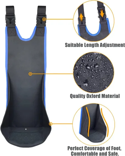 Vista 2 de Apoyapiés trasero para ATV, universal ajustable plegable resistente al desgaste, estribos traseros compatibles con Sportsman Rancher Griz
