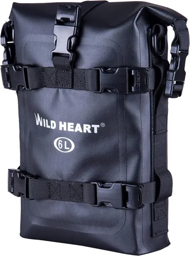 Vista 9 de WILD HEART Bolsa Seca Impermeable para Motocicleta Bolsas de Barra Antivuelco 15L usada como Equipaje de Motocicleta Barra Sissy Asiento Trasero