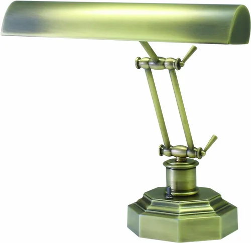 House of Troy P14-203-AB Lámpara portátil de escritorio/piano de 12-1/2 pulgadas, latón antiguo