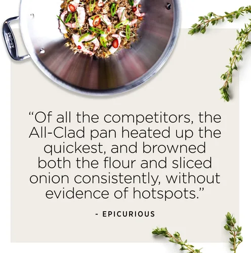 Vista 11 de Cacerola All-Clad 6201,5SS núcleo de cobre 5-pliegues se puede lavar en lavaplatos, utensilios de cocina, Blanco