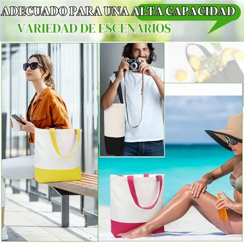 Vista 8 de Silkfly Paquete de 20 bolsas de lona grandes de 18.5 x 15 pulgadas, bolsas de lona reutilizables para sublimación a granel, bolsas de algodón