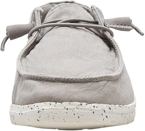 Vista 4 de Hey Dude - Mocasines Wendy con agujetas para mujer cómodos y ligeros variedad de tamaños