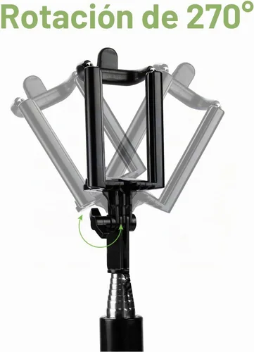 Vista 5 de Cellet Selfie Stick extensible ajustable, para todos los teléfonos inteligentes, iPhone, Samsung Galaxy, Google Pixel, Go Pro y cámaras, color negro