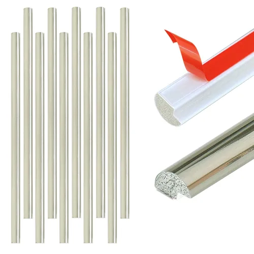 Vista 9 de Tilingview - Borde decorativo para salpicaduras de cocina, despegar y pegar, 12 pulgadas, borde autoadhesivo de PVC, paquete de 10 unidades, perfil