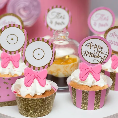 Vista 5 de Puyeipt 4 moldes de silicona para lazos, moldes para fondant de mini lazos, moldes de silicona de caramelo de chocolate para decoración de cupcakes