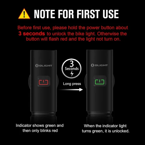 Vista 3 de OLIGHT RN 400 LED Bike 400 Lumens Faro y Seemee 30 C 30 Lm Juego de luces traseras de bicicleta recargable tipo C, impermeable, fácil de instalar